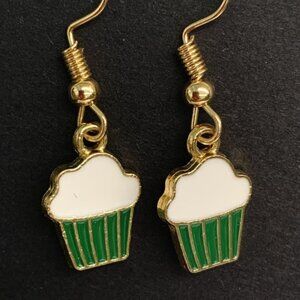 Cupcake Earrings, Baking Earrings, Funny Food, Food Earrings, Cooking Earrings